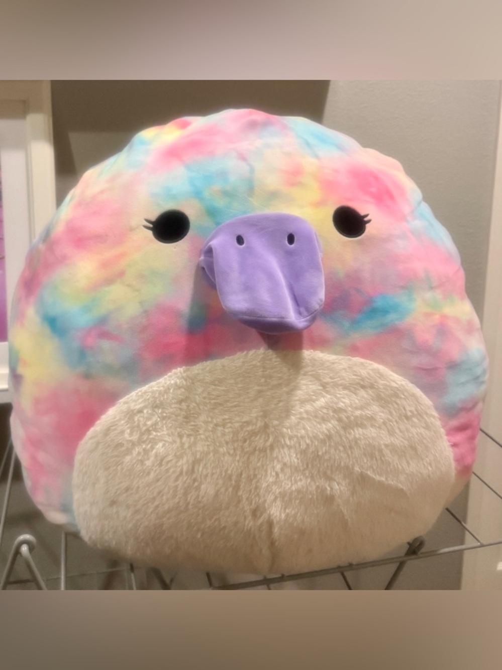 Jumbo Squishmallows Brindall Rainbow Platypus